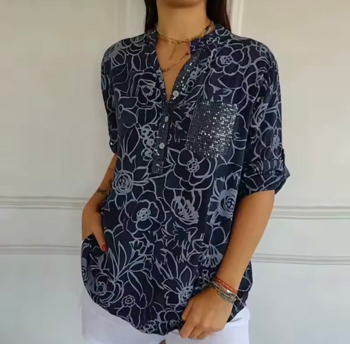 Elora™ - Elegant Blouse with Pocket