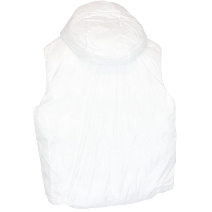 Emporio Armani White Reversible Hooded Down Gilet / Bodywarmer