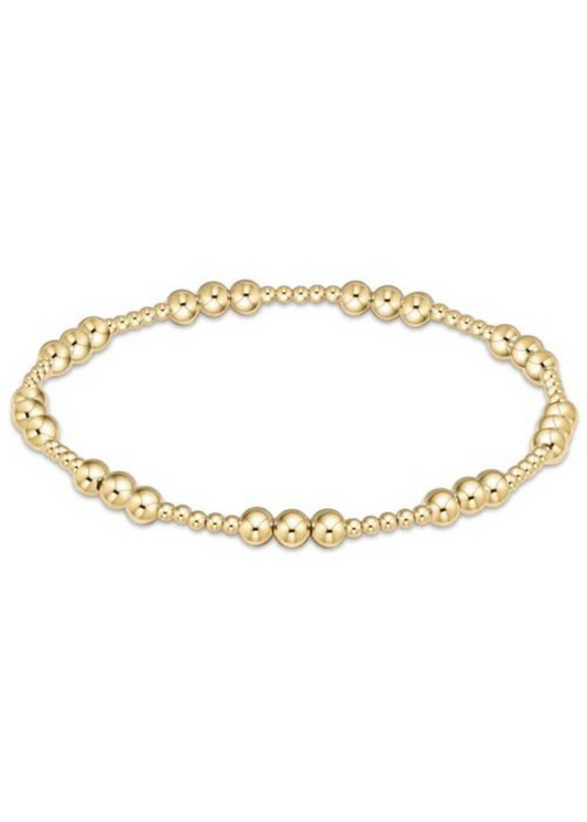 enewton Designs Classic Joy Pattern 4mm Bead Bracelet - Gold