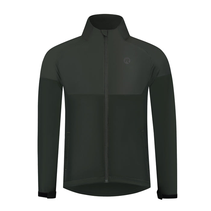 Rogelli Enjoy III hardloopjack heren groen voorkant.