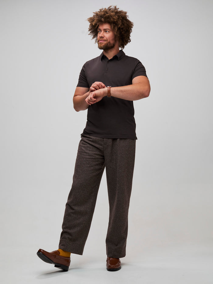 torrey polo styled your way # Men's Tees | Torrey Polo in Espresso at FCT