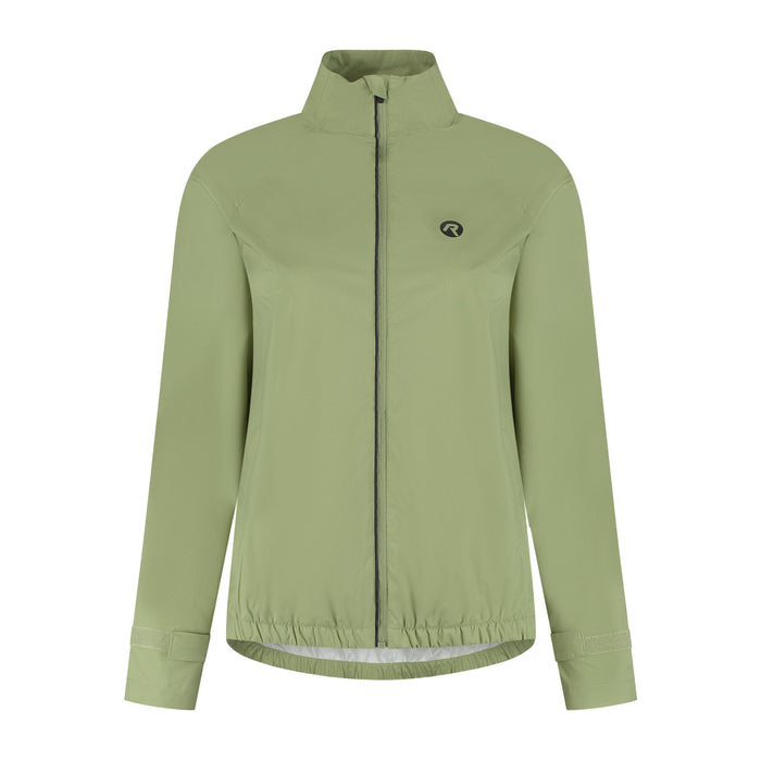 Rogelli Essential hardloopjack dames sage voorkant.