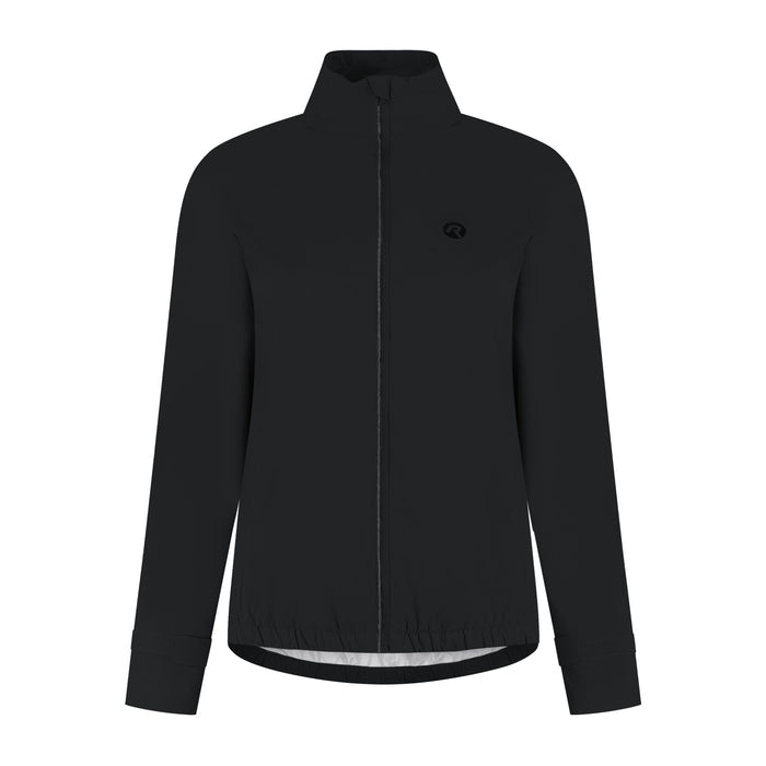 Rogelli Essential hardloopjack dames zwart voorkant.