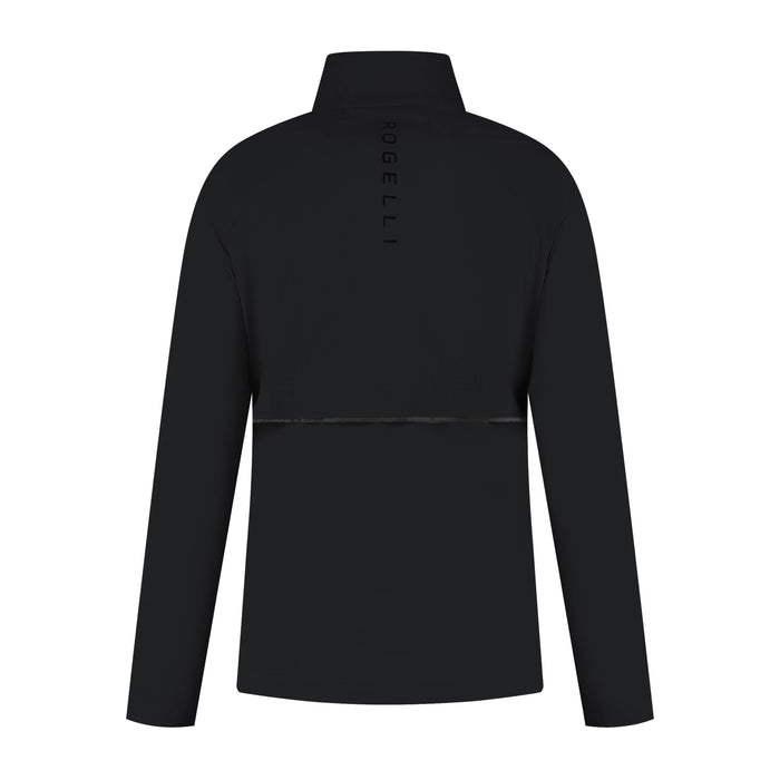 Rogelli Essential hardloopjack dames zwart achterkant.