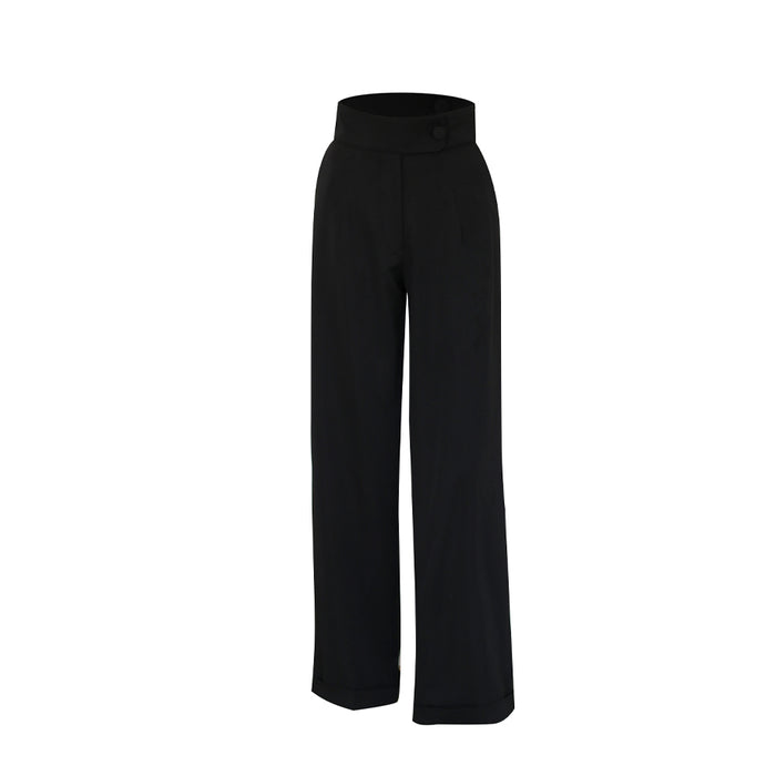 Fabrosanz: Black Straight cut pants