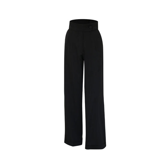 Fabrosanz: Black Straight cut pants