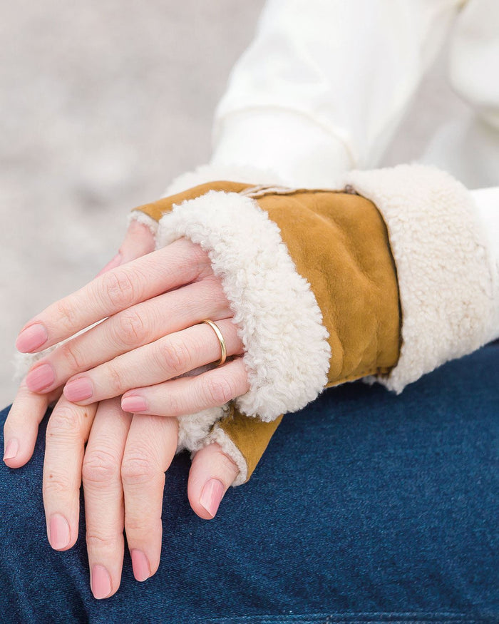 Fingerless Lambskin Gloves - Image 1 - The Classic Boutique