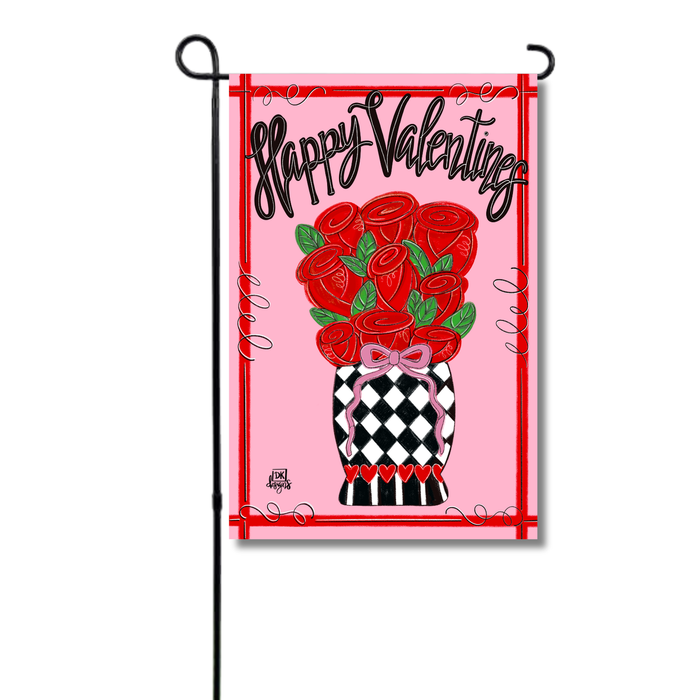 Flag Valentine Rose Garden Glam
