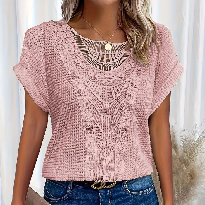 Flora™ |  Detailed Knitted Top