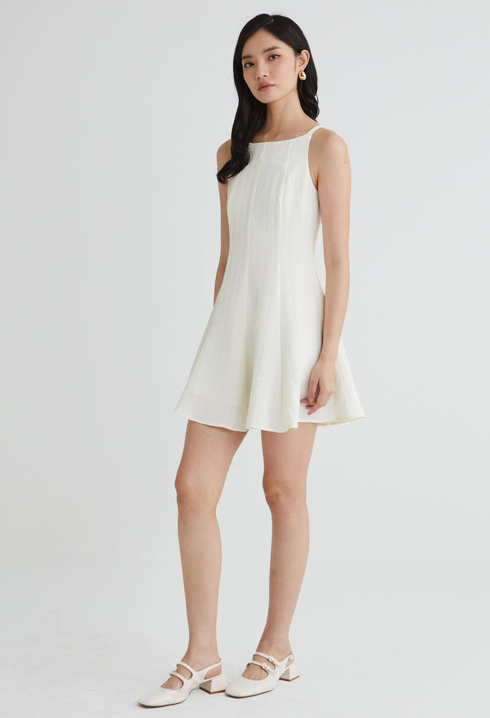 Flowy Textured Midi Dress