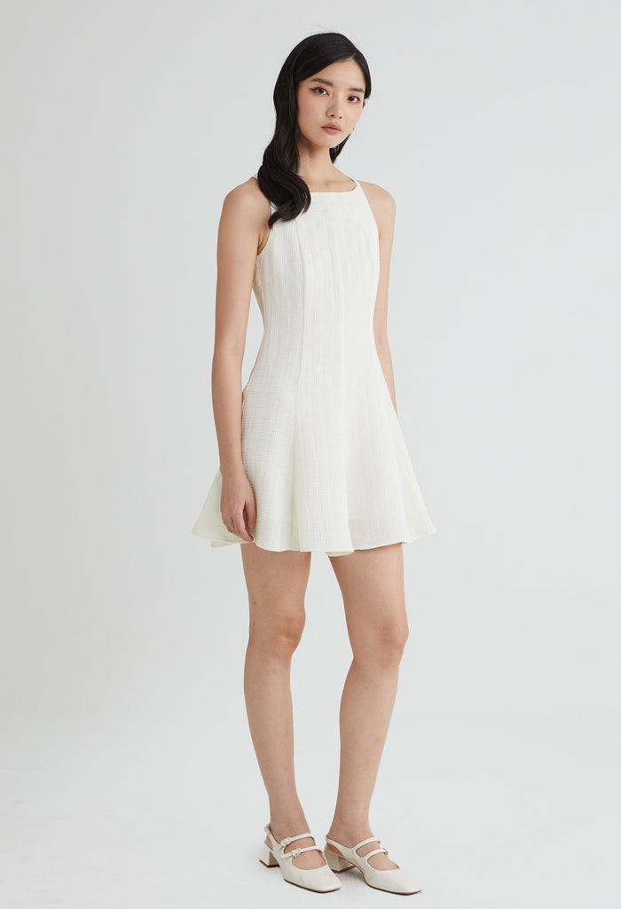 Flowy Textured Midi Dress