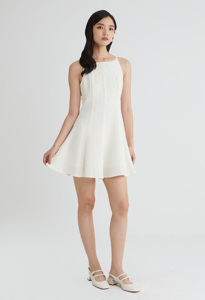 Flowy Textured Midi Dress