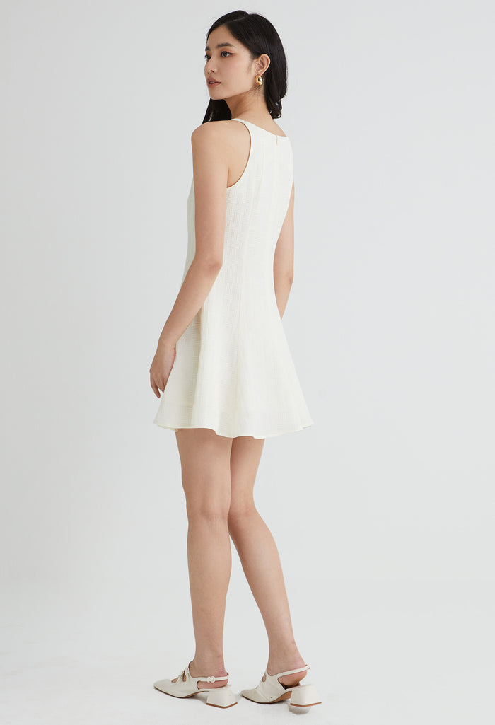 Flowy Textured Midi Dress