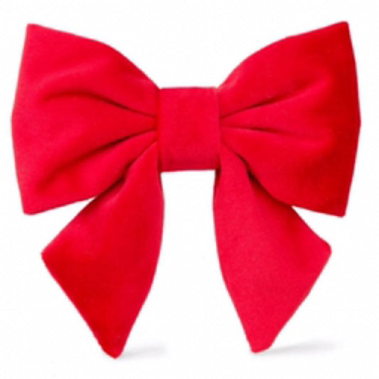 Foggy Dog- Cranberry velvet Dog Lady Bow
