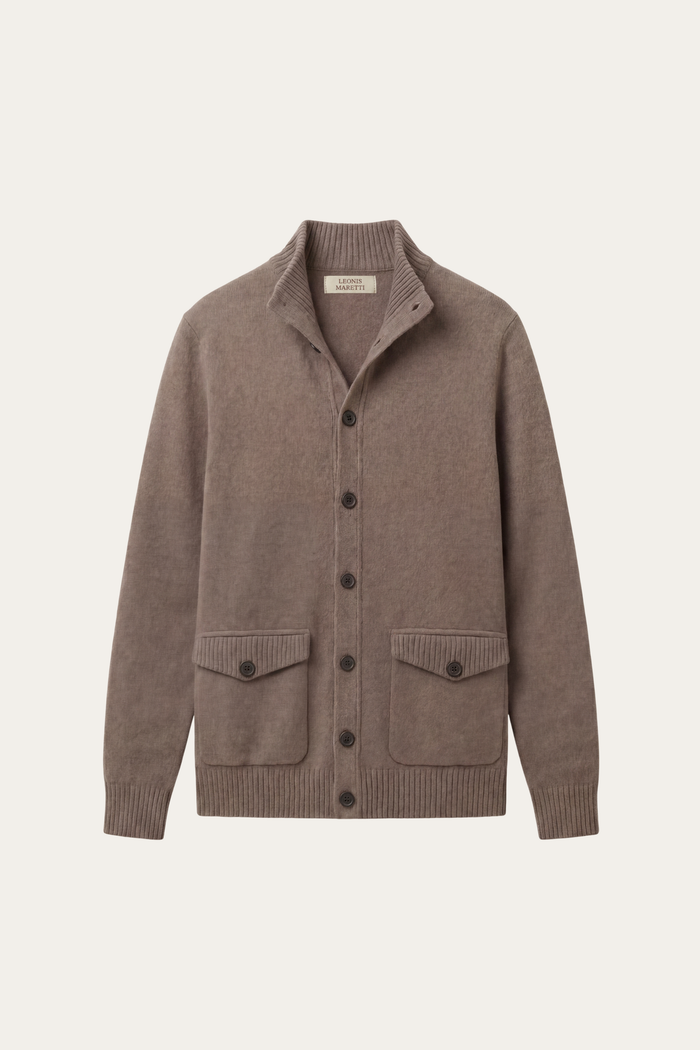 Giotto Cashmere Cardigan Mocha