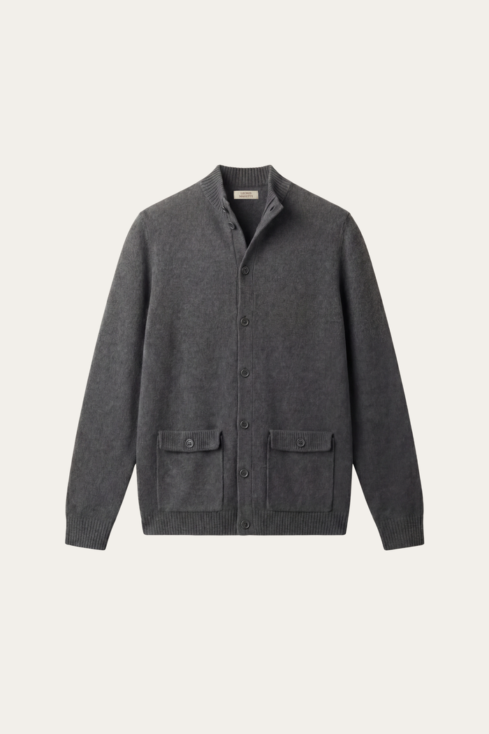 Giotto Knit Cardigan Dark Grey