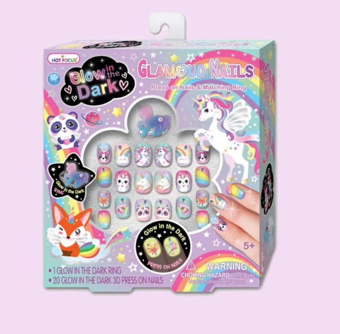 Girls Glamour Nails - Hot Focus