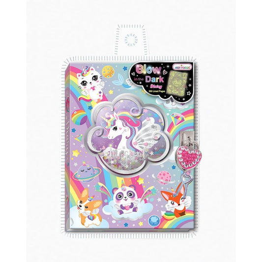 Girls Glow in the Dark Diary - Hot Focus