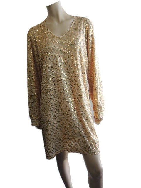Gold Sequined Dress