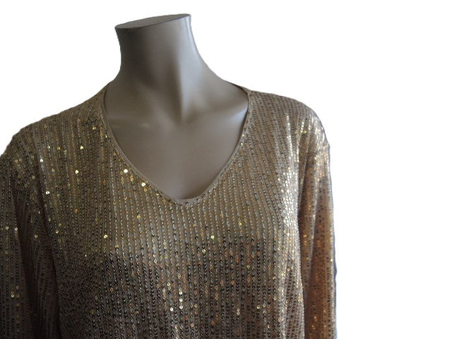 Gold Sequined Dress