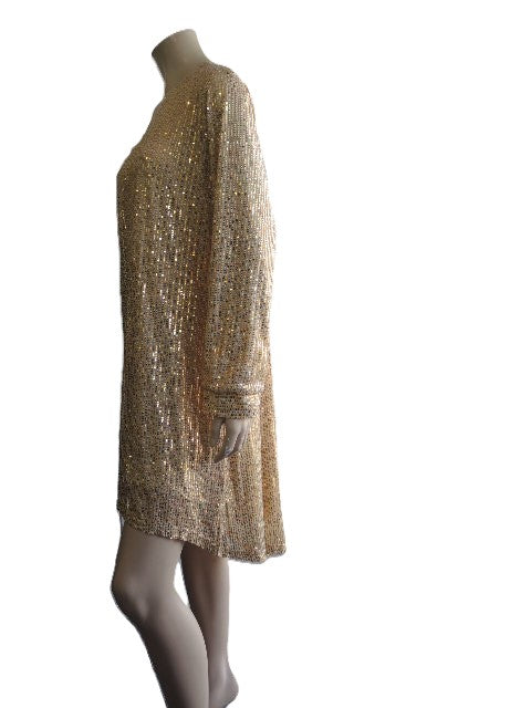 Gold Sequined Dress