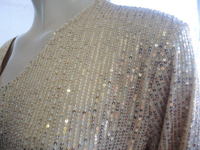 Gold Sequined Dress
