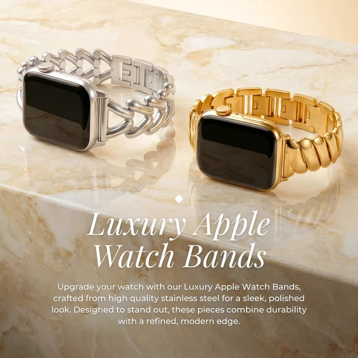 Gold Woven Luxury Apple Watch Strap