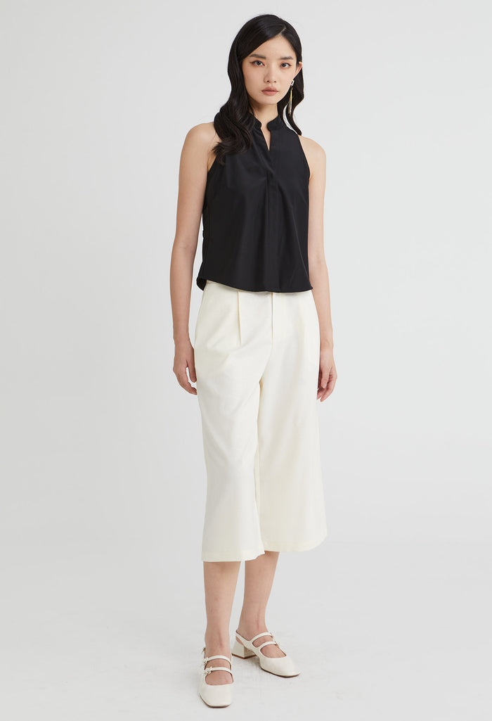 Grace Sleeveless V-Neck Blouse