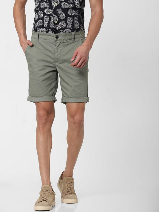 Green Chino Shorts
