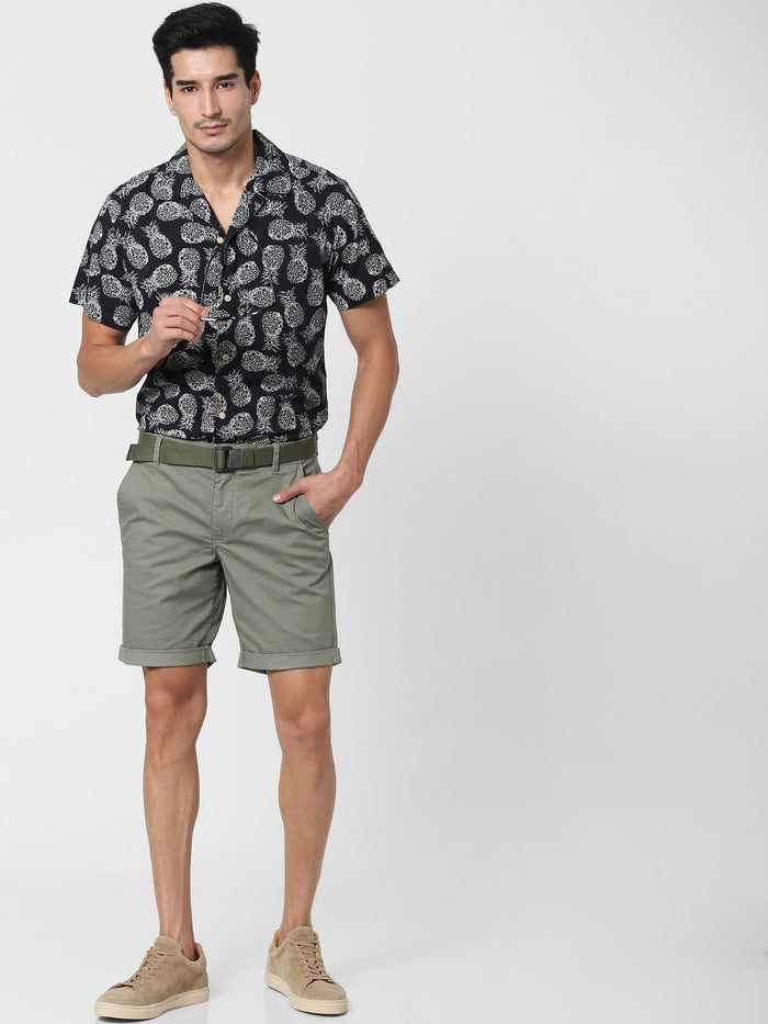 Green Chino Shorts