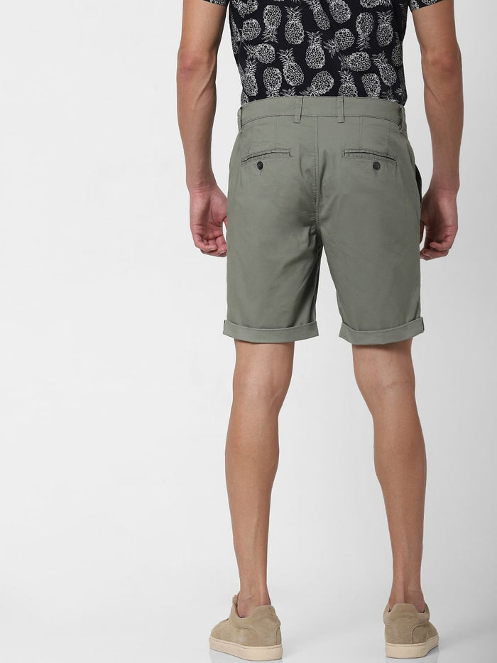 Green Chino Shorts