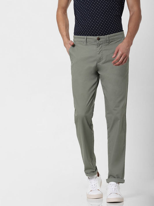 Green Slim Fit Chinos