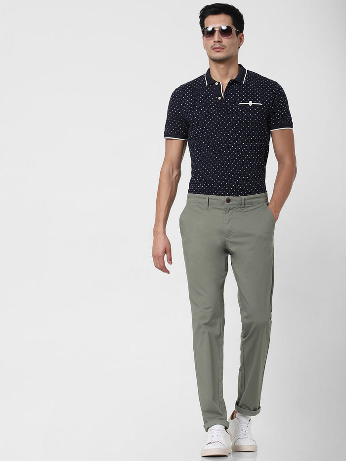 Green Slim Fit Chinos