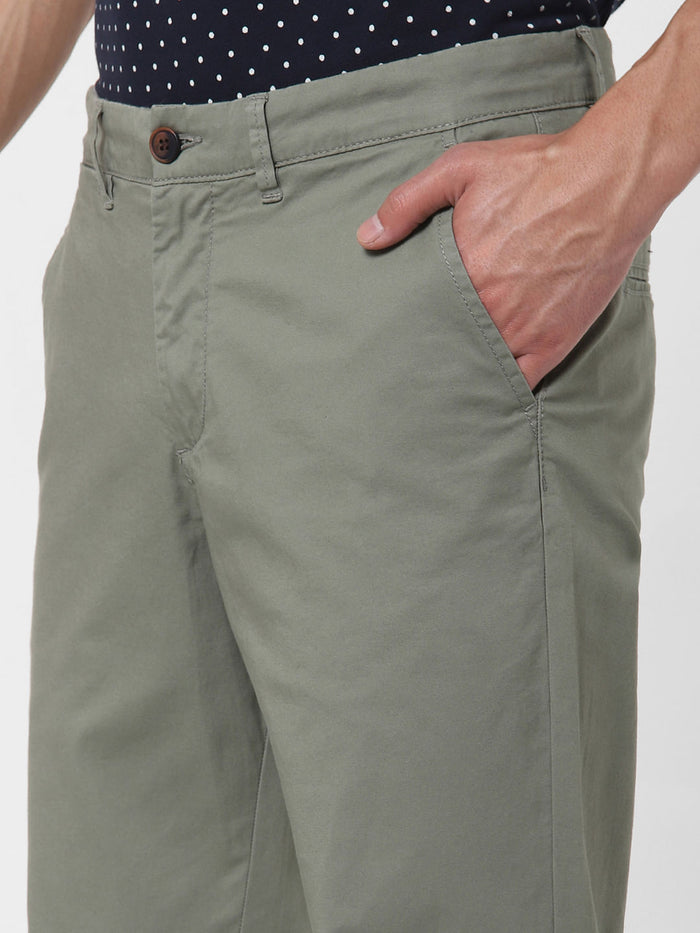 Green Slim Fit Chinos