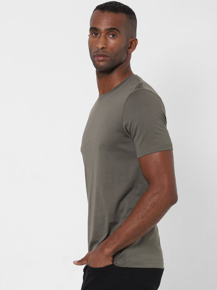 Grey Crew Neck T-Shirt