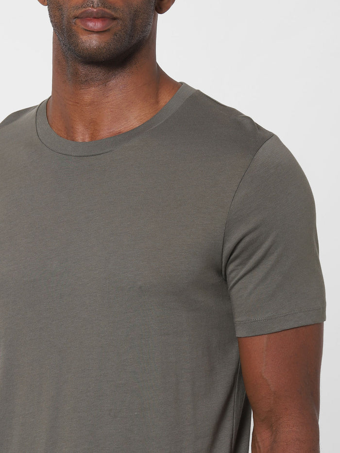 Grey Crew Neck T-Shirt