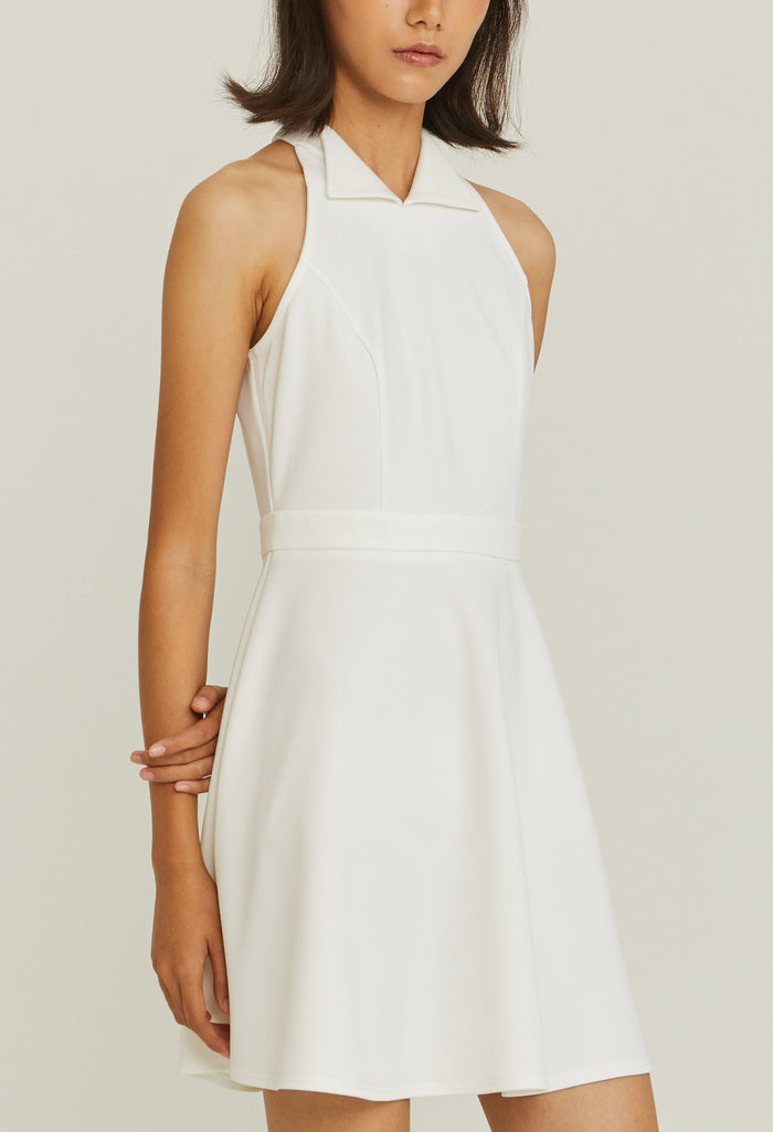 Halter Collared Dress