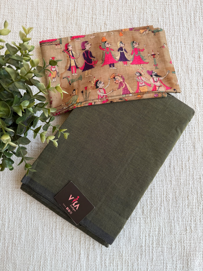 Handloom chettinad cotton saree