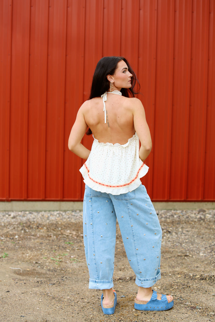 Hayden Halter Ruffle Tank