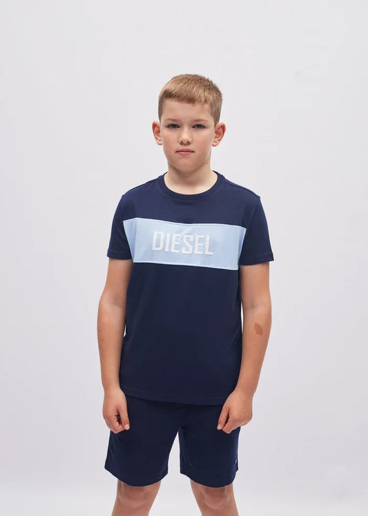 Heath Tee Navy/Sky