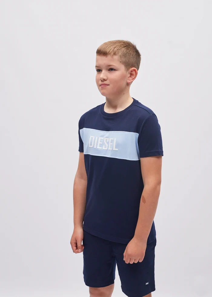 Heath Tee Navy/Sky