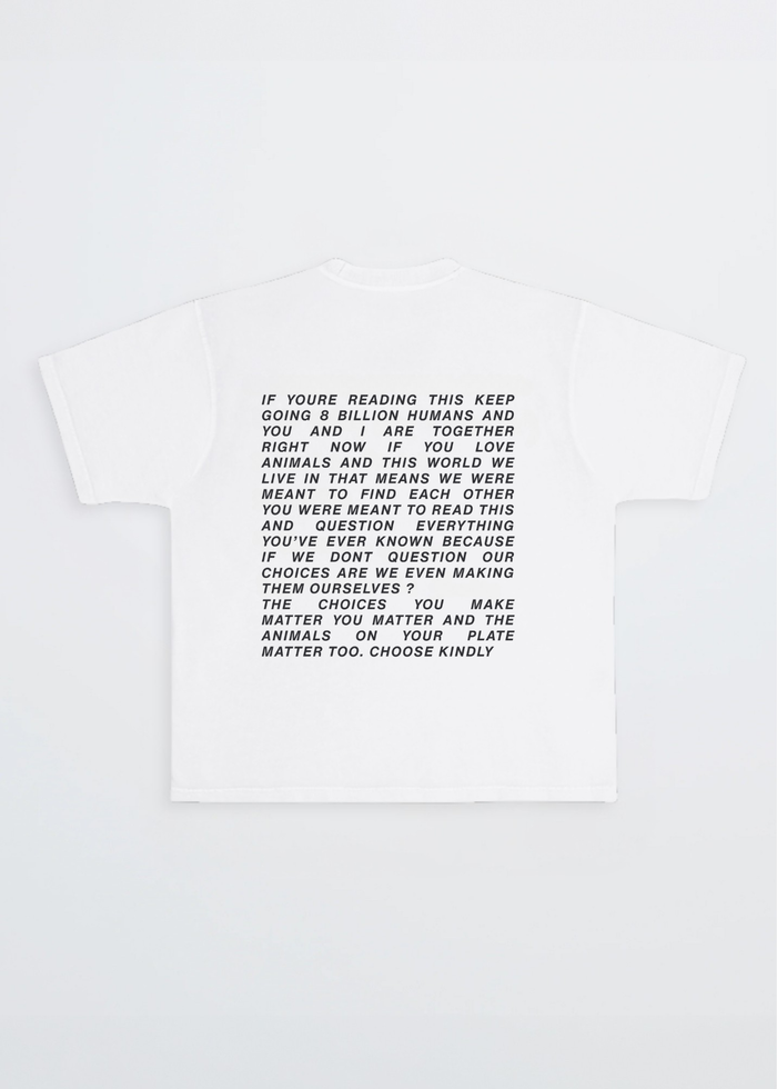 white t shirt animal lover its not too late,