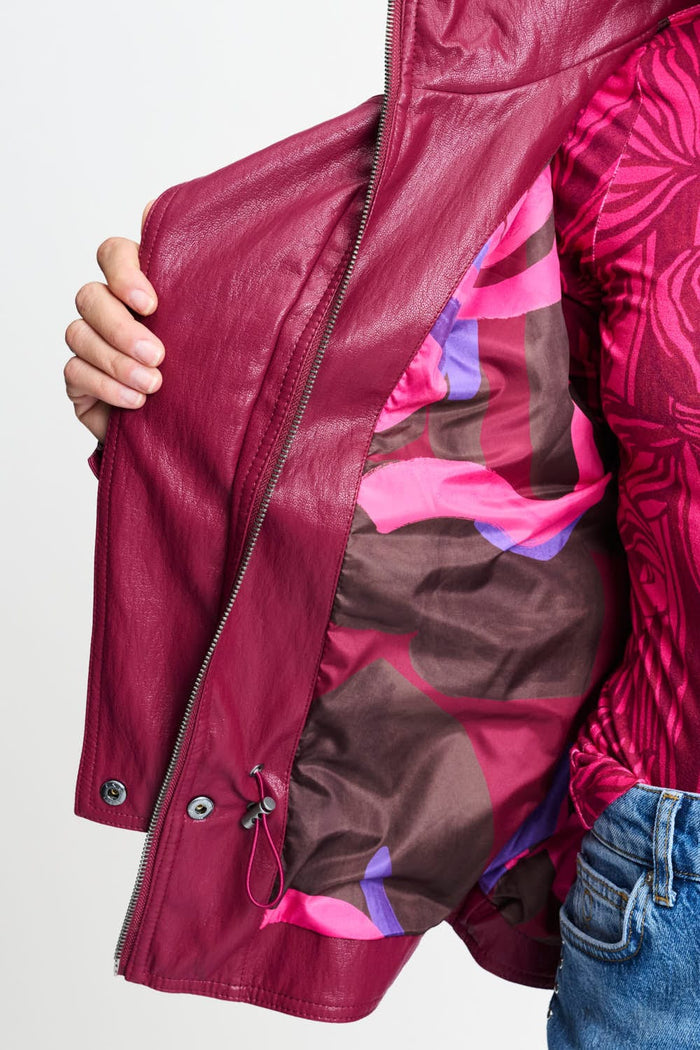 POM Amsterdam Jackets JACKET - Jenna Burgundy Red