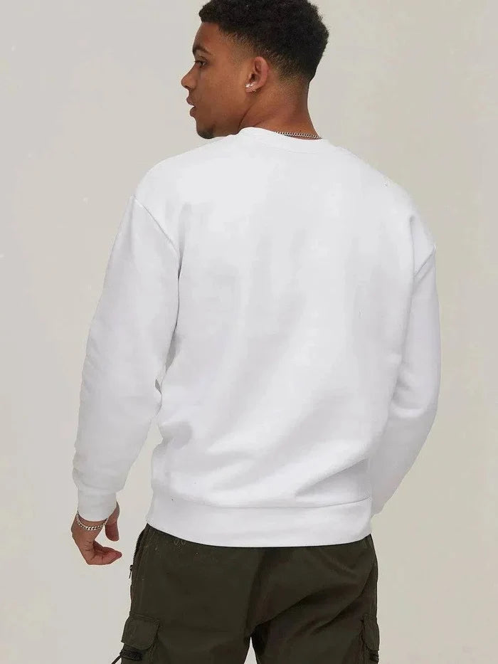The White Monaco Vintage 360 GSM Sweatshirt - Bascora