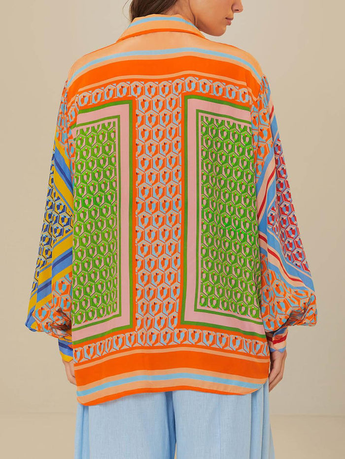 Josephine | Tropical Look Colorful Unique Shirt