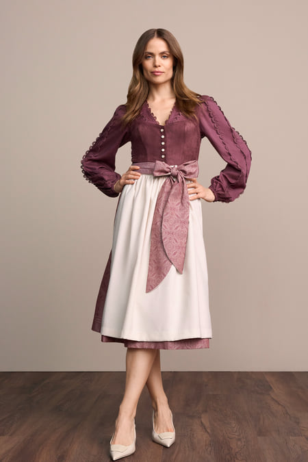 Julia Trentini Alessa Dirndl, Red — 70cm Long