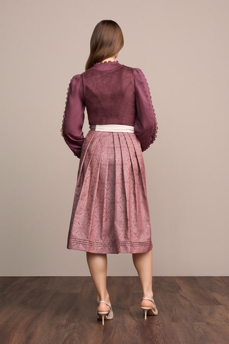 Julia Trentini Alessa Dirndl, Red — 70cm Long