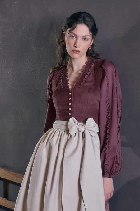 Julia Trentini Alessa Dirndl, Red — 70cm Long