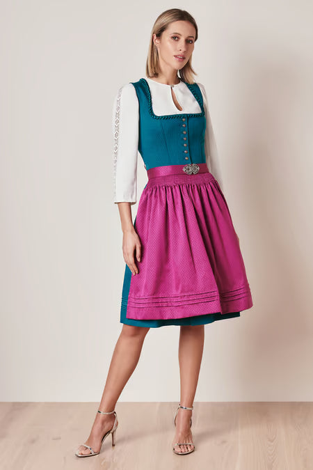 Julia Trentini Dorea Midi Dirndl, Blue — 60cm