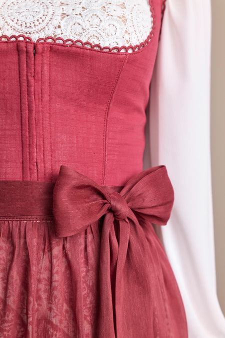Julia Trentini Helma Dirndl, Red — 70cm Long